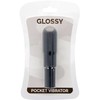 Glossy Brilliant Pocket Vibrator Juodas - Discreet Compact Model ABS