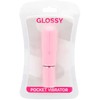Rožinė Glossy Pocket Vibrator Rožinė - Compact Atsparus vandeniui ABS Model 107mm