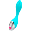 HAPPY LOKY Mini Fun Vibrator Turquoise USB Rechargeable Atsparus vandeniui 19.5cm