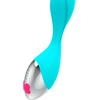 HAPPY LOKY Mini Fun Vibrator Turquoise USB Rechargeable Atsparus vandeniui 19.5cm