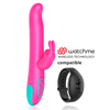 HAPPY LOKY Pluto Rotating Rabbit Intimate Device, Wireless, 24cm, Violetinė