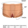 Hidden Desire Alter Ego Silicone Open Brief Medium Waist Flesh S-L