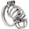 Hidden Desire Extreme Metal Chastity System, Adjustable, 7.9 cm, Sidabrinis