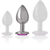 Intense Anal Toys Intense Aluminum Metal Plug Rožinė Heart Medium - Elegant Jewel Accent