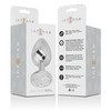 Intense Anal Toys Intense Aluminum Plug L with Sidabrinis Crystal - Large Metallic Jewel Design