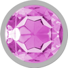 Intense Anal Toys INTENSE Aluminum Metal Plug M with Rožinė Crystal Accent, 8cm x 3.3cm