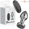 Intense Anal Toys Intense Metal Vibrating Plug M - 10 Modes, Remote Control, Atsparus vandeniui