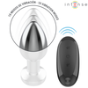 Intense Anal Toys Intense Metal Vibrating Plug M - 10 Modes, Remote Control, Atsparus vandeniui