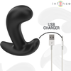 Intense Anal Toys INTENSE Chandler Juodas 10-Mode Vibrating Anal Device with Remote, 9cm