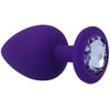 Intense Anal Toys Intense Shelki L Silicone Plug Lilac - Ergonomic Diamond Base, Large Size