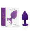 Intense Anal Toys Intense Shelki L Silicone Plug Lilac - Ergonomic Diamond Base, Large Size
