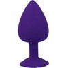 Intense Anal Toys Intense Shelki L Silicone Plug Lilac - Ergonomic Diamond Base, Large Size