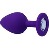 Intense Anal Toys Intense Shelki M Lilac - Medical Silicone Anal Plug with Diamond Base