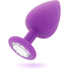 Intense Anal Toys Intense Shelki M Lilac - Medical Silicone Anal Plug with Diamond Base