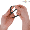 Intense Couples Toys INTENSE Bobby Dual Silicone Performance Ring Juodas 8cm Adjustable Fit