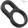 Intense Couples Toys INTENSE Bobby Dual Silicone Performance Ring Juodas 8cm Adjustable Fit