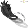 Intense Couples Toys Intense Mabel Juodas Vibrating Ring with 10 Modes &amp; Anatomical Stimulator