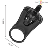 Intense Couples Toys Intense Mabel Juodas Vibrating Ring with 10 Modes &amp; Anatomical Stimulator