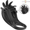 Intense Couples Toys Intense Mabel Juodas Vibrating Ring with 10 Modes &amp; Anatomical Stimulator
