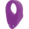Intense Couples Toys INTENSE OTO Lilac Rechargeable Silicone Vibrating Ring, 20 Modes, Atsparus vandeniui