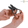 Intense Couples Toys INTENSE SAM Double Vibrating Ring Juodas 10-Mode Rechargeable USB