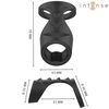 Intense Couples Toys INTENSE THEO Double Silicone Juodas Support Ring Model 3, 5.1 cm
