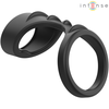 Intense Couples Toys INTENSE THEO Double Silicone Juodas Support Ring Model 3, 5.1 cm