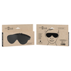 INTENSE FETISH Vegan Leather Sleep Mask Adjustable Ergonomic Juodas