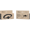 Intense Fetish Vegan Leather Ball Gag Adjustable Juodas
