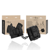 INTENSE FETISH Vegan Leather Adjustable Handcuffs Juodas