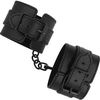 INTENSE FETISH Vegan Leather Adjustable Handcuffs Juodas