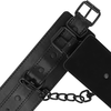 INTENSE FETISH Vegan Leather Adjustable Handcuffs Juodas