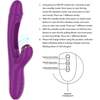 Intense Fun INTENSE Ateneo Rechargeable 3-Motor Silicone Intimate Device Violetinė 25cm