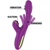 Intense Fun INTENSE Ateneo Rechargeable 3-Motor Silicone Intimate Device Violetinė 25cm