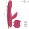 Intense Fun INTENSE - CHLOE MULTIFUNCTION VIBRATOR 3 IN 1 Raudonas