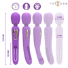 Intense Fun Rožinė Intense Christy Vibrating Wand with Flipping Tongue - Rožinė, 7+10 Modes