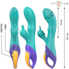 Intense Fun Mėlyna INTENSE FRED Dual Stimulation Rabbit Model Vibrator Mėlyna Silicone