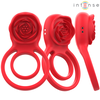 Intense Fun INTENSE GAIL Intimate Stimulator Rose Shape 10 Modes Raudona Remote Control