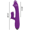 Intense Fun INTENSE IGGY Multifunction Rechargeable Up &amp; Down Vibrator Violetinė 24cm