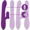 Intense Fun INTENSE IGGY Multifunction Rechargeable Up &amp; Down Vibrator Violetinė 24cm
