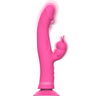 Intense Fun Rožinė Intense Julio Dual Motor Rožinė Silicone Rabbit Massager 24cm Atsparus vandeniui