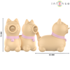 Intense Fun INTENSE Puppy Tongue Rotation Intimate Massager Geltona USB Rechargeable
