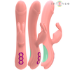 Intense Fun Rožinė Intense Rachel Rožinė Dual Action Vibrator 5 Modes Medical Silicone 23cm