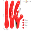 Intense Fun INTENSE Rosalia Raudona 3-in-1 Multifunctional Stimulation Device Atsparus vandeniui