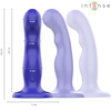 Intense Fun Mėlyna INTENSE Shorty Mėlyna Remote-Controlled Vibrator with Suction Cup 16cm