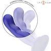 Intense Fun Mėlyna INTENSE Shorty Mėlyna Remote-Controlled Vibrator with Suction Cup 16cm