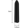 Intense Fun INTENSE Vibrating Bullet 10 Modes USB Rechargeable Compact 8.5cm