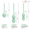 Intense Health Fun INTENSE Charli Kegel Ball Kit Light Jade Žalias - 3-Piece Pelvic Floor Trainer