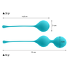 Intense Health Fun Mėlyna Intense Pack Kendall Mėlyna Kegel Training Balls Set - Silicone, 28g &amp; 50g