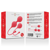 Intense Health Fun Intense Kendall Raudona Silicone Pelvic Floor Training Balls Set